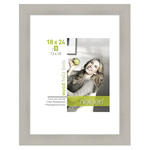 Nielsen Design Nielsen Photo Frame 8988045 Apollon Silver 18x24 13x18 cm