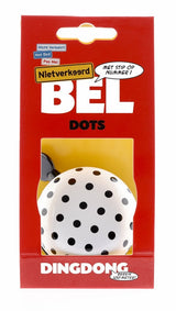 NietVerkeerd Nv ding dong bel 60mm dots wit met zwarte stippen kaart