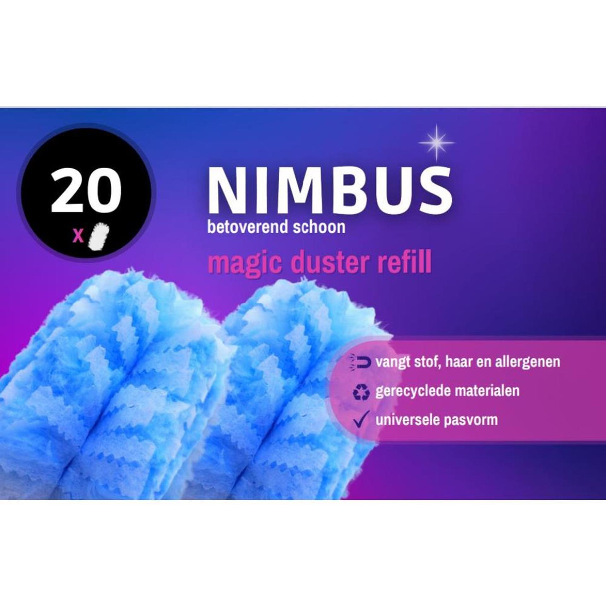 Nimbus magic duster refill 20 pieces | 2 pcs