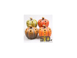 Season inspired decoration pumpkin polystone with LED lighting h14cm