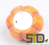 Season inspired decoration pumpkin polystone with LED lighting h14cm