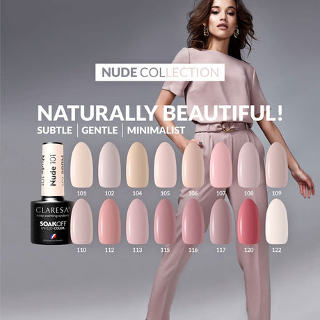 Claresa uv led gellak 5ml nude 109