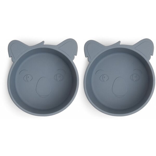 Nuuroo Nuuroo Alex Silicone Deep Plate 2-Pack Koala