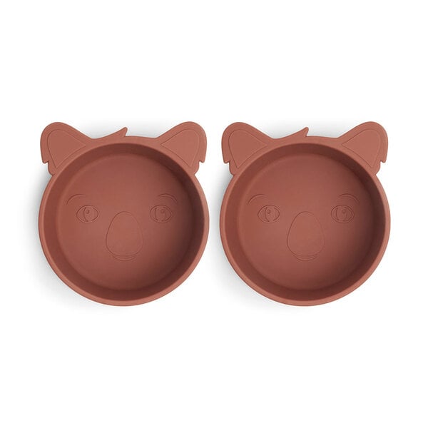 Nuuroo Nuuroo Alex Silicone Deep Plate 2-pack Koala