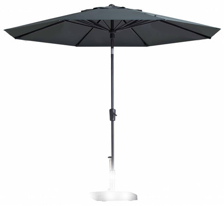 Madison parasol paros 300cm twist-up gray
