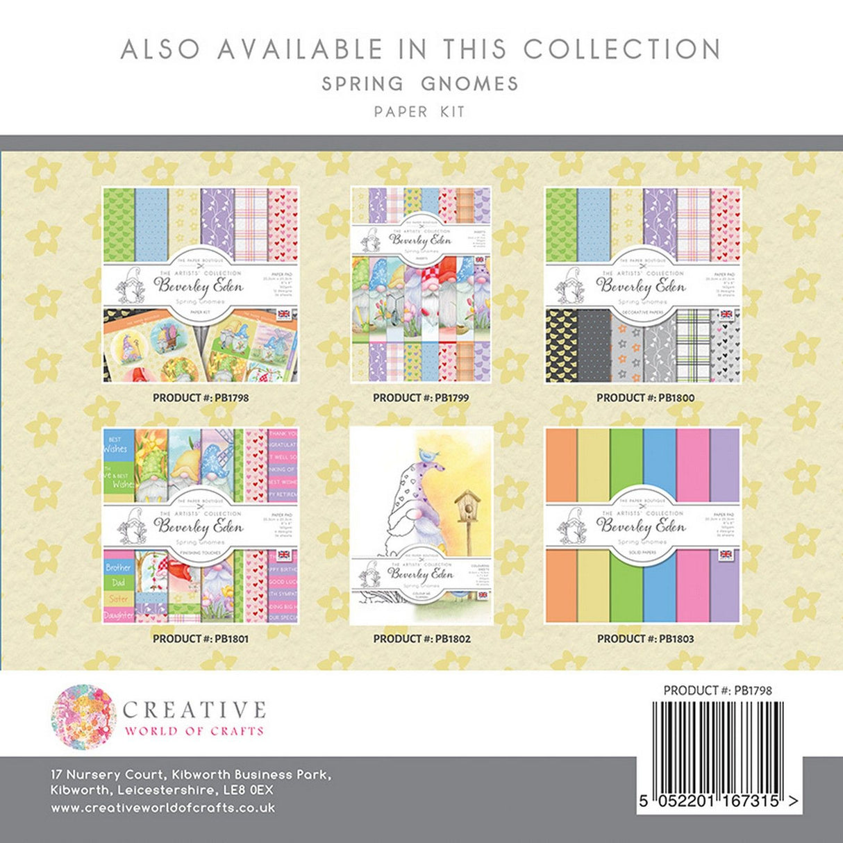 The paper boutique • spring gnomes paper kit