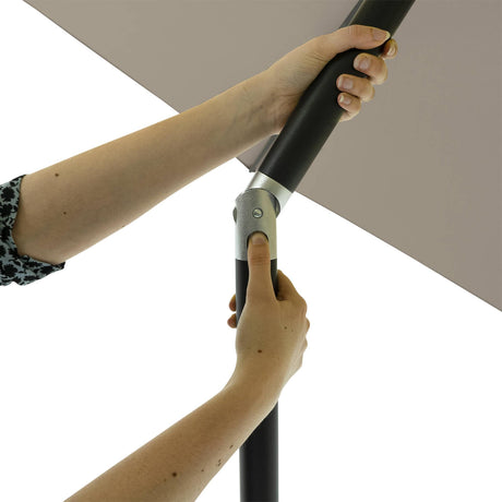 Madison parasol elba push-up 300cm light gray
