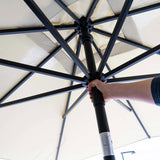 Madison Parasol Moraira Push-up 230x230 hellgrau