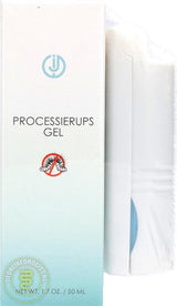 Processional caterpillar gel with adhesive roller