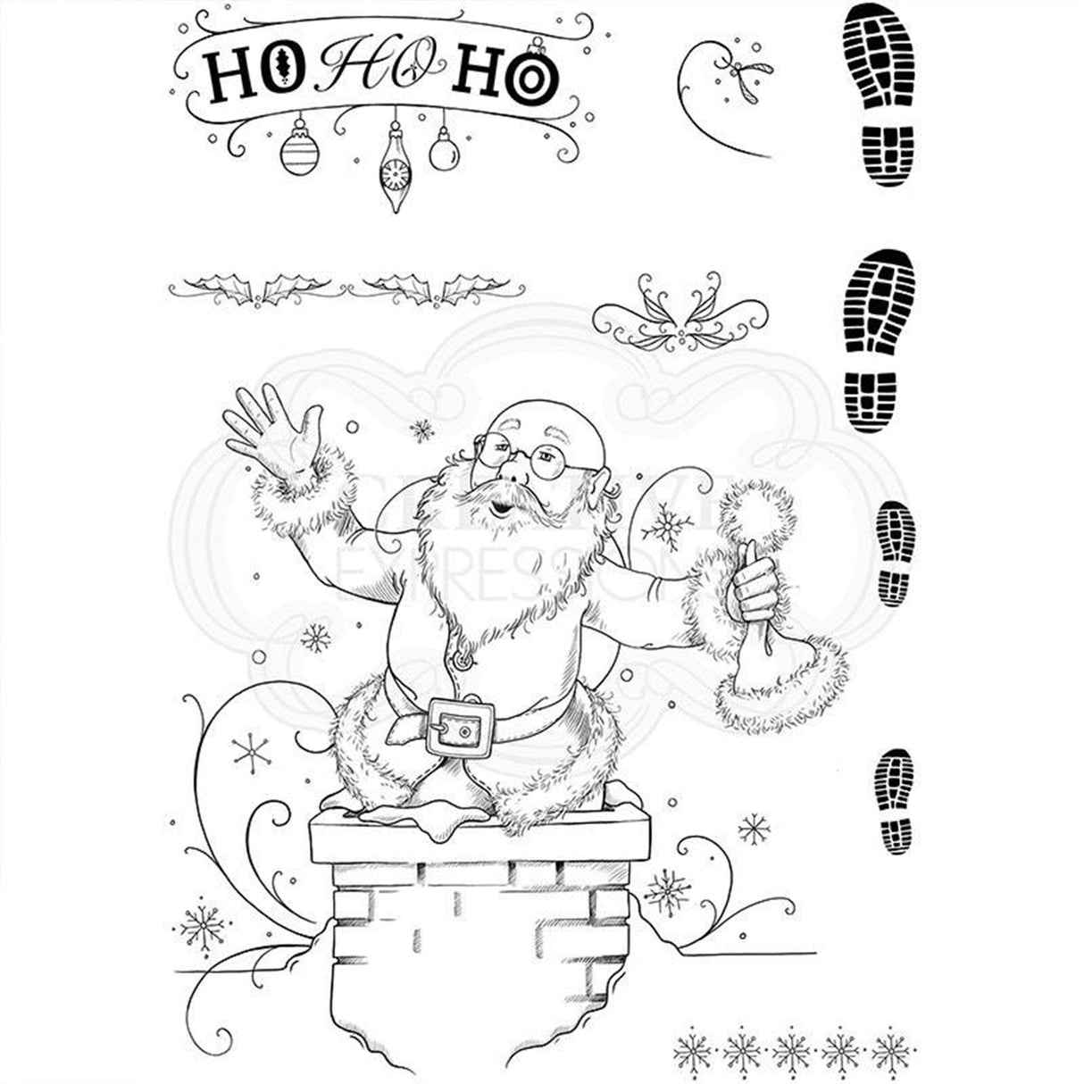 Pink ink designs • clear stamp just be-claus
