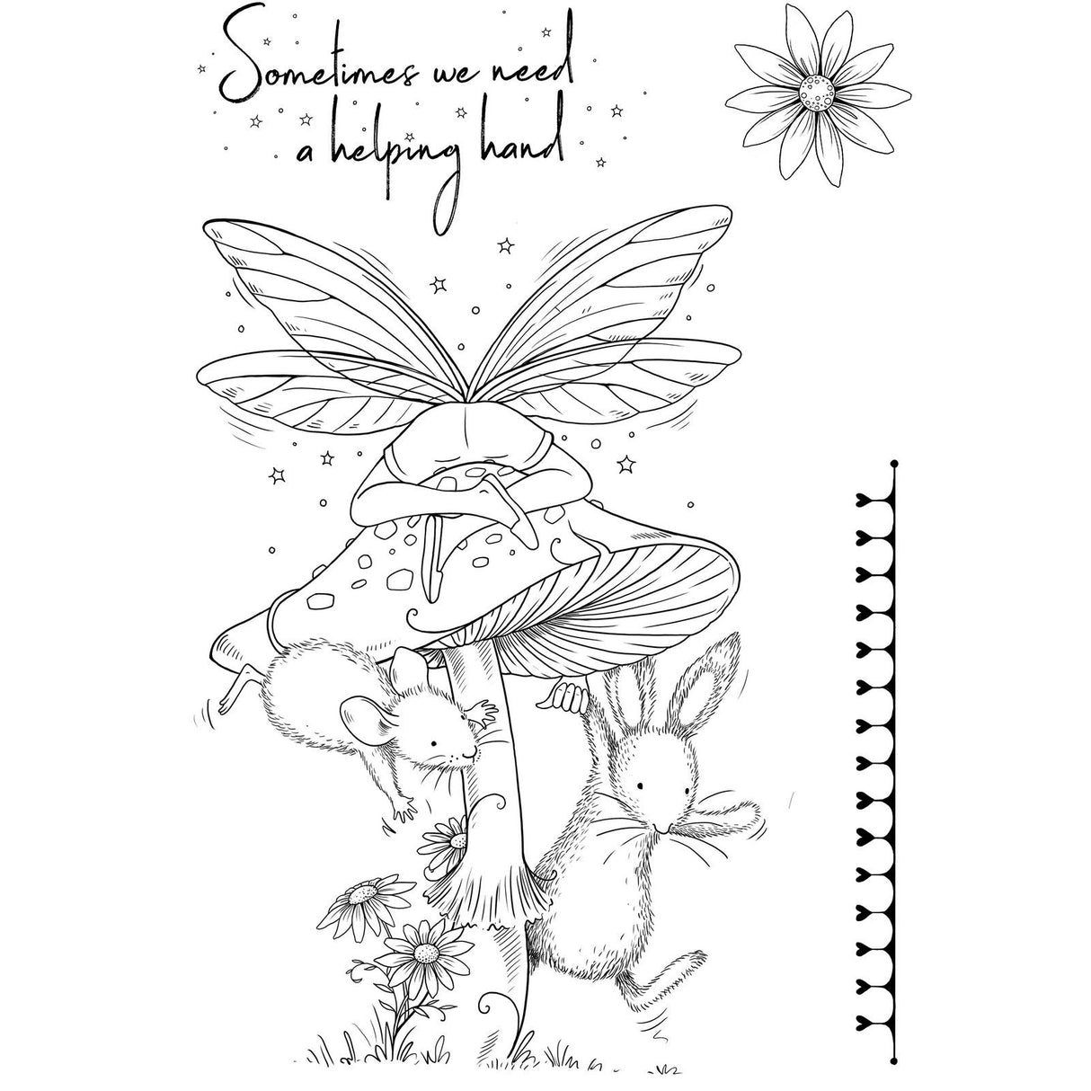 Pink Ink Designs • Clear Stamp Set Oops a Daisy A6