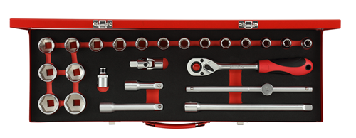 Gedore vermelho | r69004024 | conjunto de chaves de caixa | 1 2” | 10-32 mm | 24 peças - r69004024