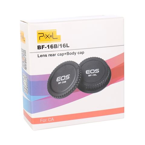 Pixel Lens Rear Cap BF-16L + Body Cap BF-16B voor Canon