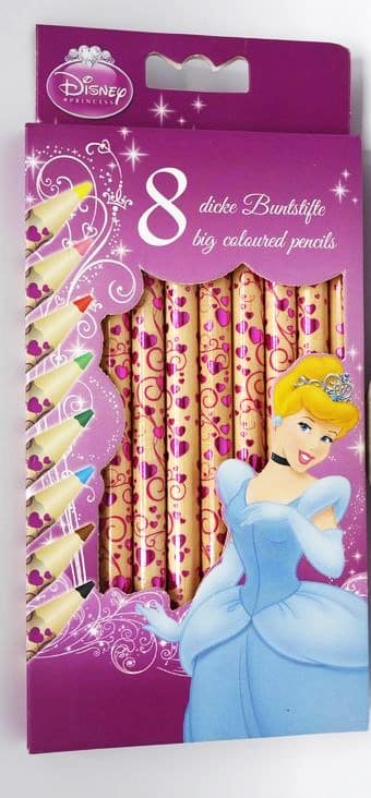Van der Doelen Disney Princess - tykke fargeblyanter