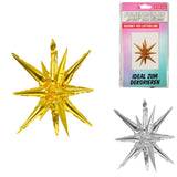 Foil balloon star 56 cm 2 assorted | 24 pieces
