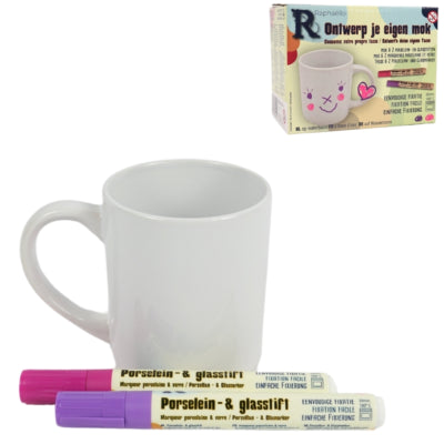 Raphaëllo design your own mug 200 ml set of 3 | 8 pieces