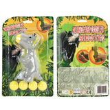 Dinoworld Dinosaurier Popper mat 5 Bäll 14 cm | 12 Stéck