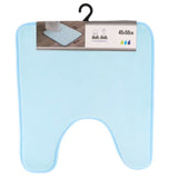 Toilettenvorleger hellblau Mikrofaser 45 x 50 cm | 16 Stück