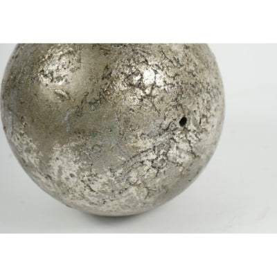 Dekorkule metallic grå 12 cm | 12 stykker