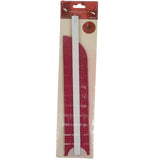 Decorative fan burgundy 60 cm | 24 pieces
