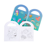 Coloring book with stickers sea animals 13 cm | 48 pieces