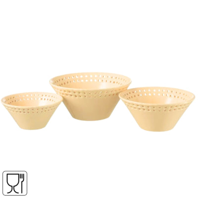 J-line bowl peach 20 cm set of 3 | 6 pieces