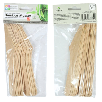 Bambusmesser 16,5 cm 12 Stécker | 24 Stéck