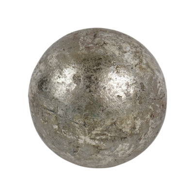 Dekorkule metallic grå 12 cm | 12 stykker