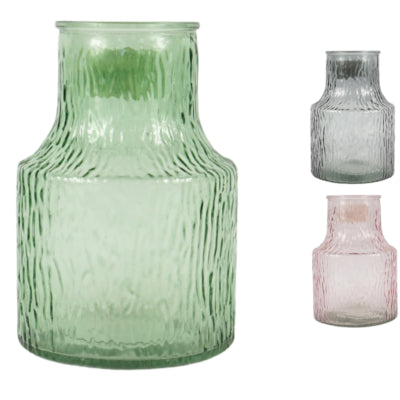 Gloine vása 20 cm 3 assorted | 12 phíosa