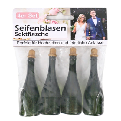 Buborékfújó pezsgősüveg 7,7 cm 4 db | 24 darab