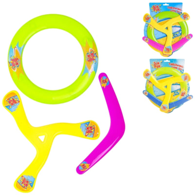 Sol kul flygande frisbee set 30 cm blandat set om 3 | 12 stycken