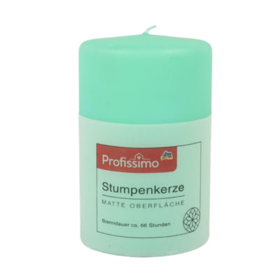 Profissimo Pillar Candle Green 8 x 12 cm | 8 pieces