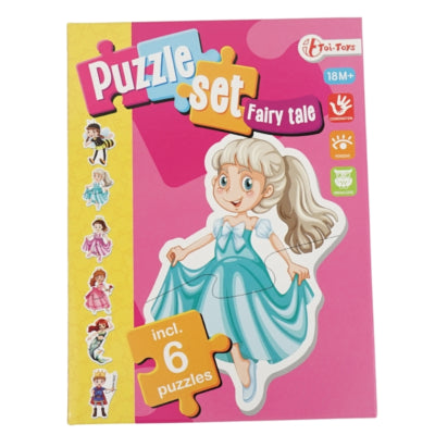 Puzzel Set Mäerchen mat 6 Puzzelen