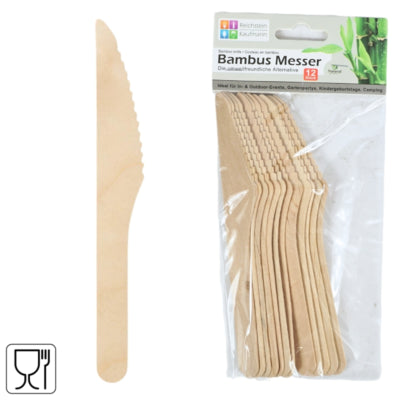 Bambusmesser 16,5 cm 12 Stécker | 24 Stéck