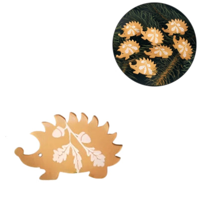 Deko Igel Holz 4 cm 12er Set | 24 Stück