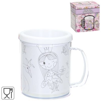 Colour your own princess cup 250 ml | 36 pieces