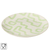 J-line plate pattern green 22 cm | 12 pieces