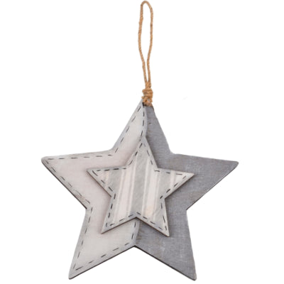 Ngk Pendant Star Grey 19 cm | 24 Stéck