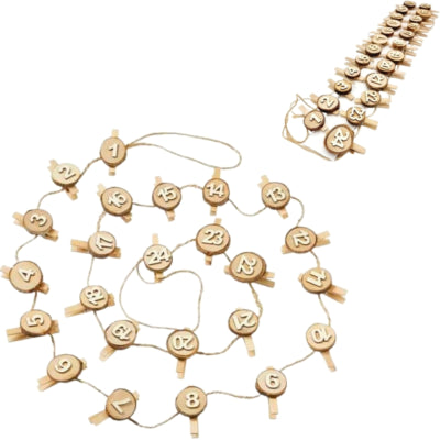 Adventskalenner DIY 5 cm Set vu 24 | 16 Stéck