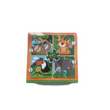 4-in-1 puzzle 4,6,9 and 12 pieces