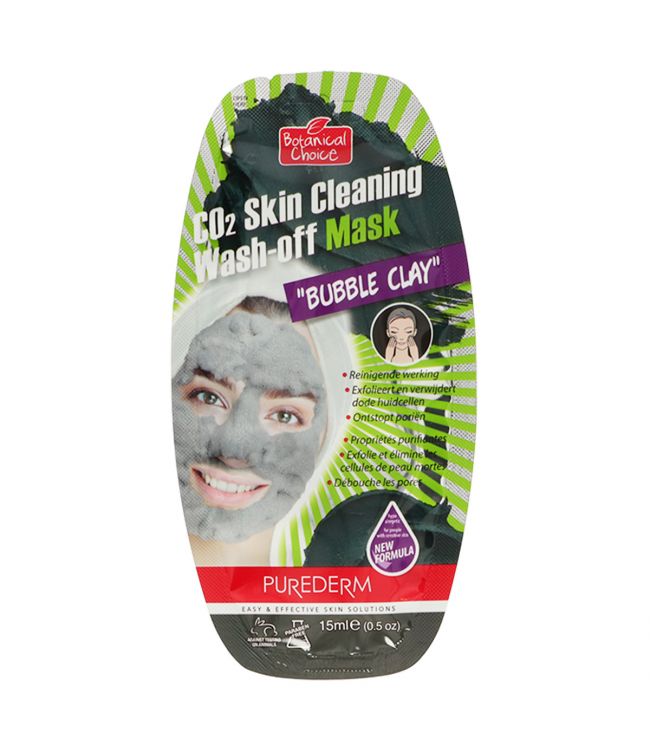 Purederm cleaning bubble clay facial mask