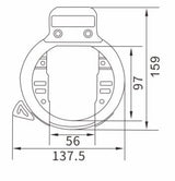 Python Ringslot mit Plug-In für Kettenschwarz auf der Karte