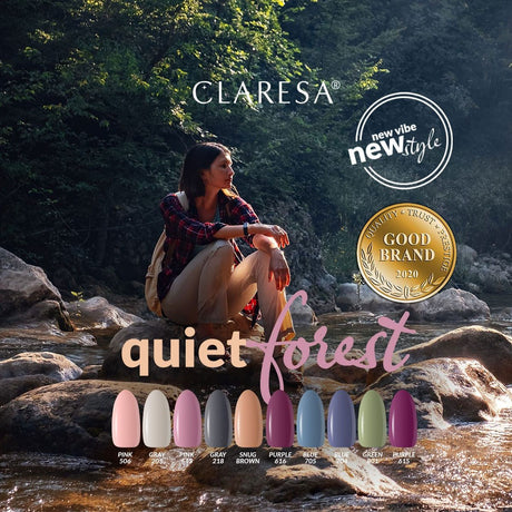 Claresa UV LED gel lak 5 ml siva 218 Quiet Forest