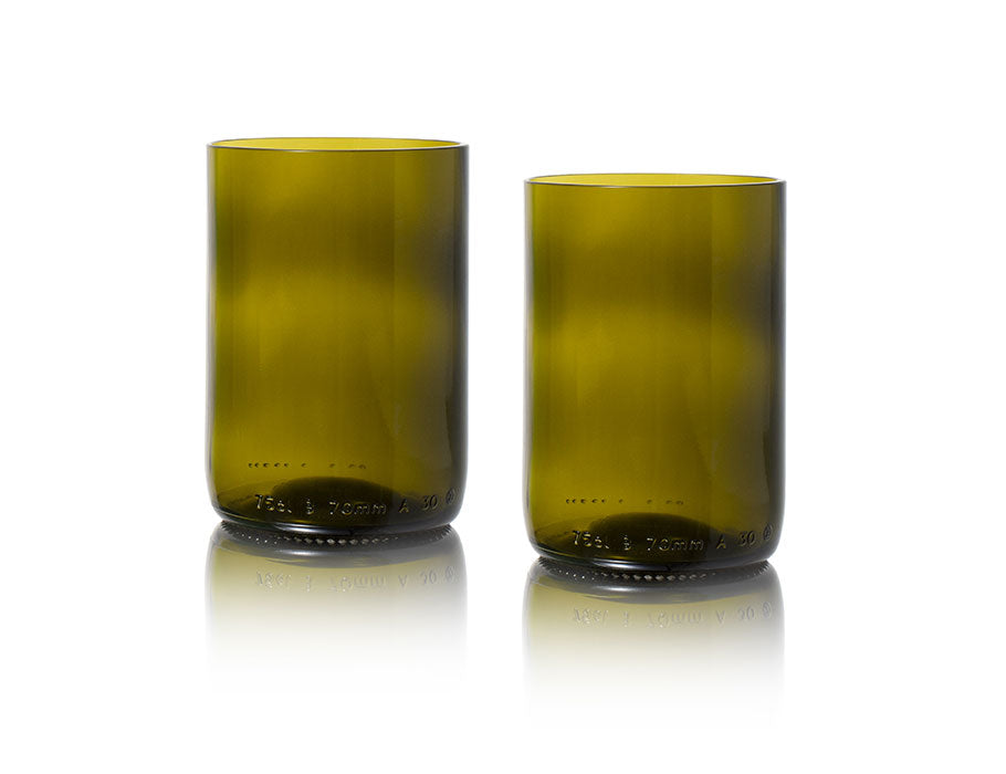 Rebottled Rebottled Glass 2-Pack Olive