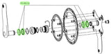 Campagnolo - crank bearing set USB ultra-torque system (2 pcs.)
