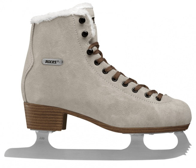 Roces figure skating suede eco-fur brown size 38