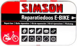 Cadera de reparación Bike de aluminio rojo blanco 14 piezas