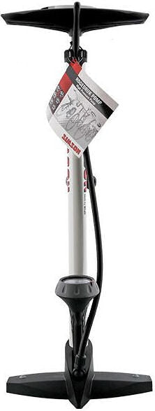 Simson bicycle pump with manometer steel 61 cm white (020601)