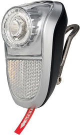 Simson front fork headlight LED black incl. Batteries on map