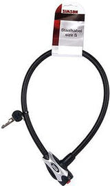 Simson Cable Lock Steel 12x65cm Negro